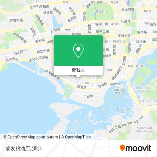 俊发粮油店地图