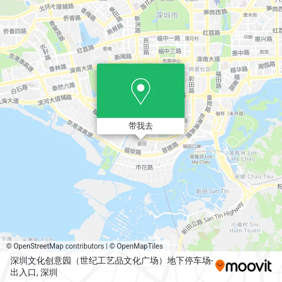 深圳文化创意园（世纪工艺品文化广场）地下停车场-出入口地图