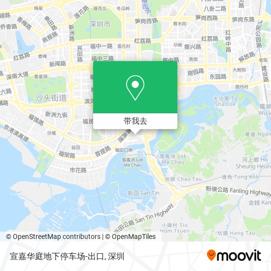 宣嘉华庭地下停车场-出口地图