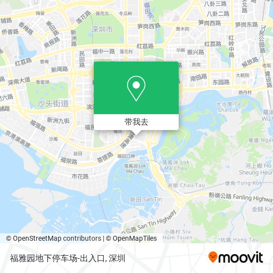 福雅园地下停车场-出入口地图