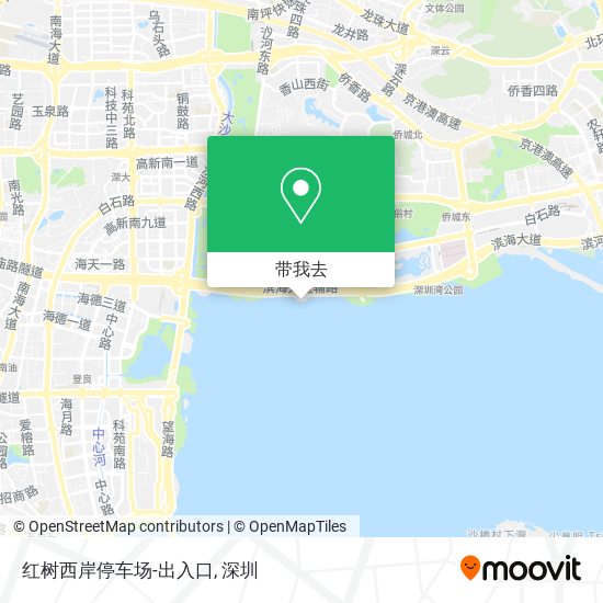 红树西岸停车场-出入口地图