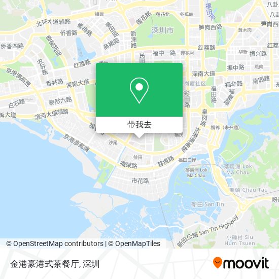 金港豪港式茶餐厅地图