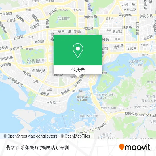 翡翠百乐茶餐厅(福民店)地图