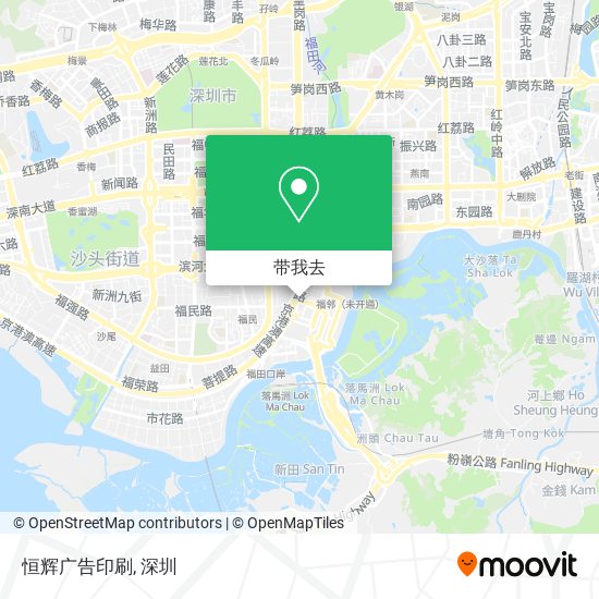 恒辉广告印刷地图