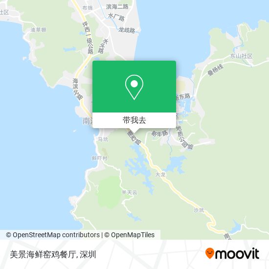 美景海鲜窑鸡餐厅地图
