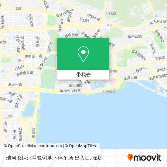 瑞河耶纳汀兰鹭谢地下停车场-出入口地图