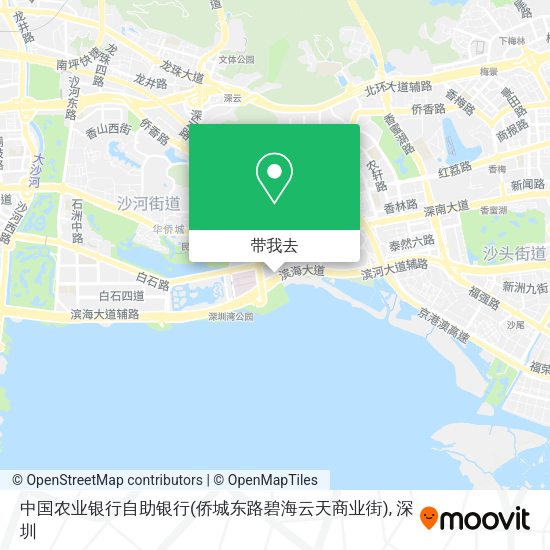 中国农业银行自助银行(侨城东路碧海云天商业街)地图