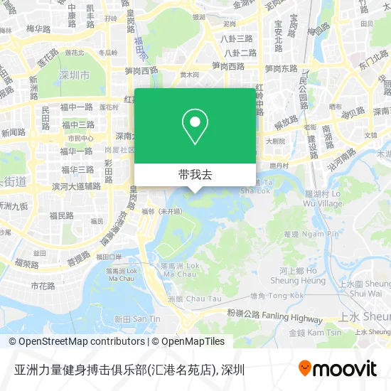 亚洲力量健身搏击俱乐部(汇港名苑店)地图