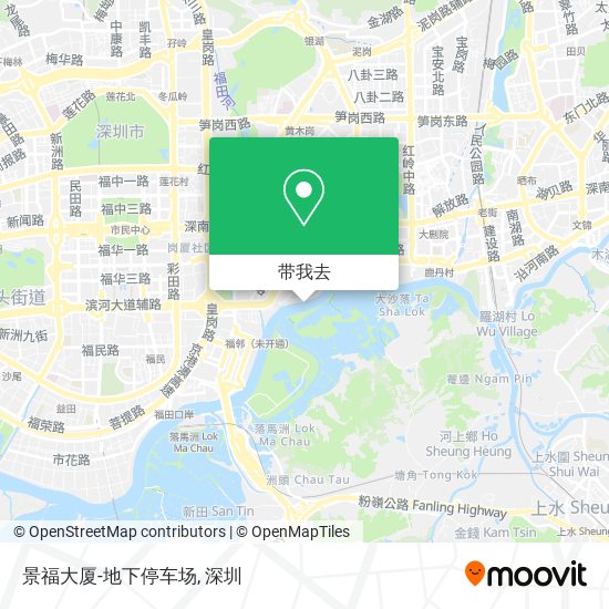 景福大厦-地下停车场地图