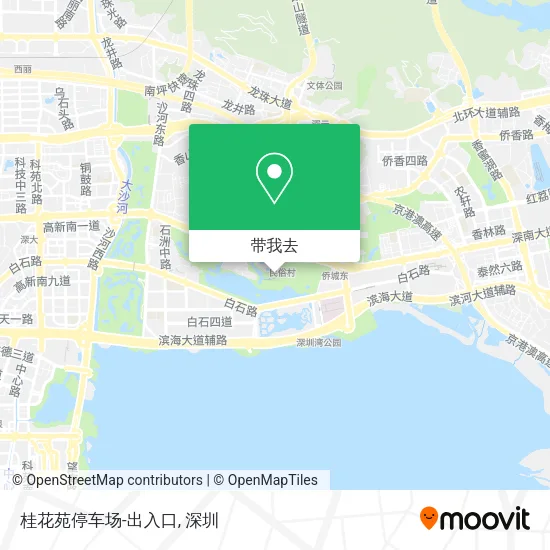 桂花苑停车场-出入口地图