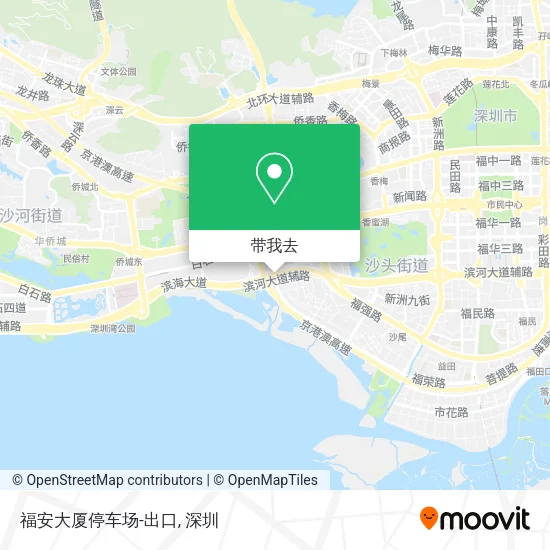 福安大厦停车场-出口地图