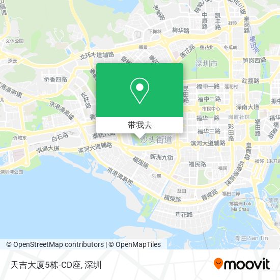 天吉大厦5栋-CD座地图