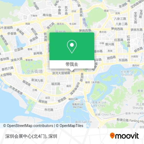 深圳会展中心(北4门)地图
