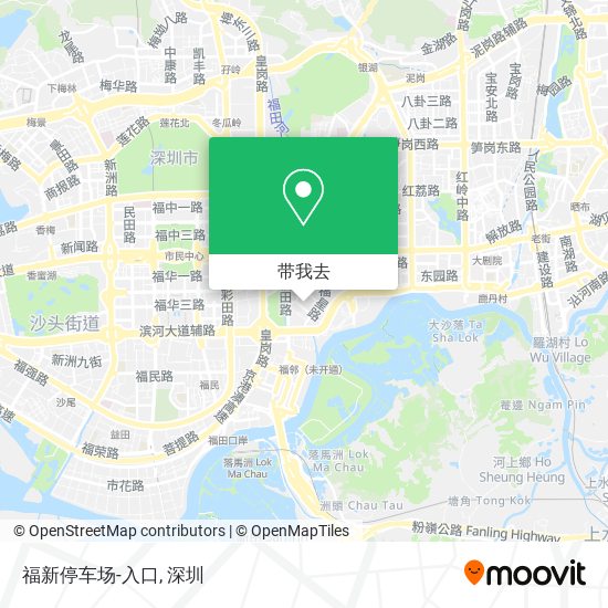福新停车场-入口地图