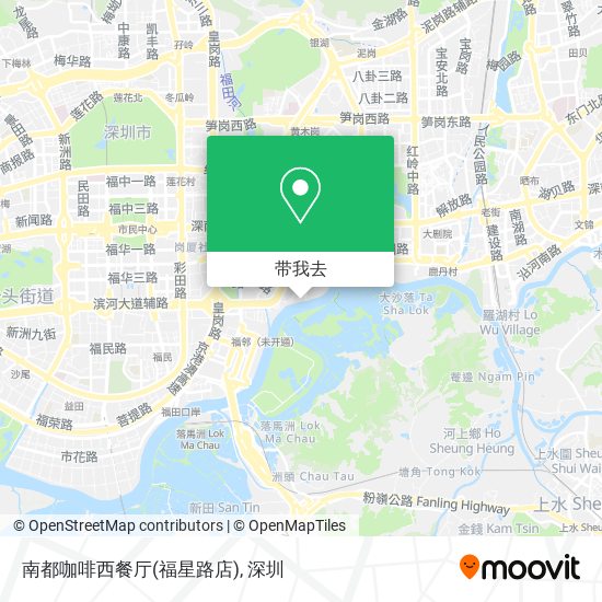 南都咖啡西餐厅(福星路店)地图