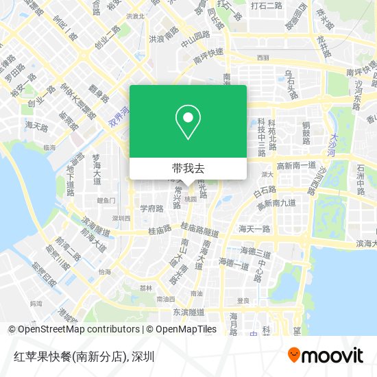 红苹果快餐(南新分店)地图