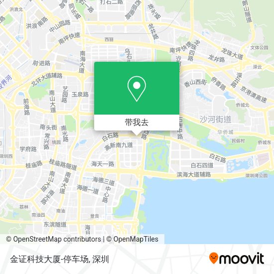 金证科技大厦-停车场地图