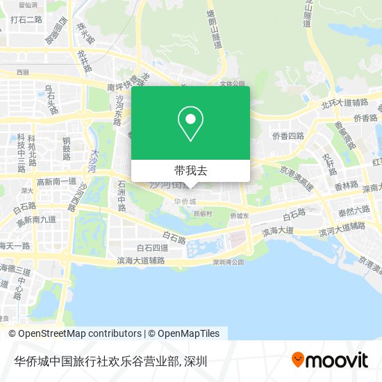 华侨城中国旅行社欢乐谷营业部地图