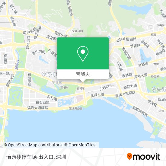 怡康楼停车场-出入口地图