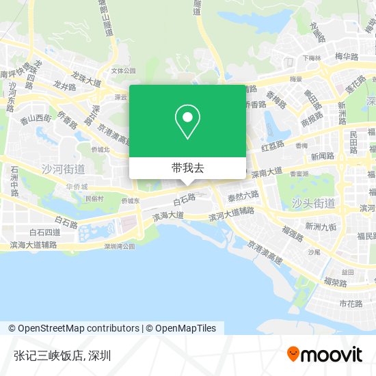 张记三峡饭店地图