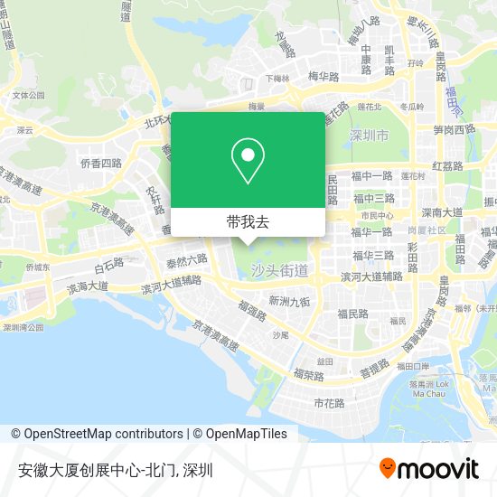 安徽大厦创展中心-北门地图