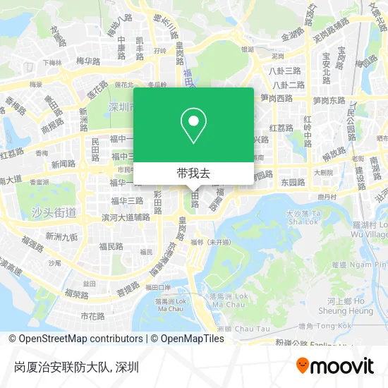 岗厦治安联防大队地图