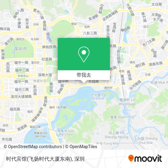 时代宾馆(飞扬时代大厦东南)地图