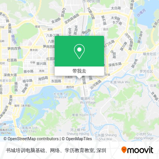 书城培训电脑基础、网络、学历教育教室地图