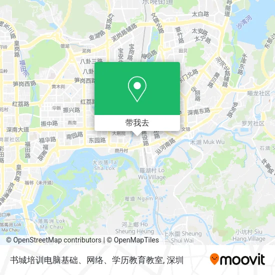 书城培训电脑基础、网络、学历教育教室地图