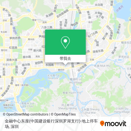 金融中心东座(中国建设银行深圳罗湖支行)-地上停车场地图