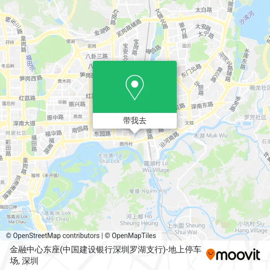 金融中心东座(中国建设银行深圳罗湖支行)-地上停车场地图