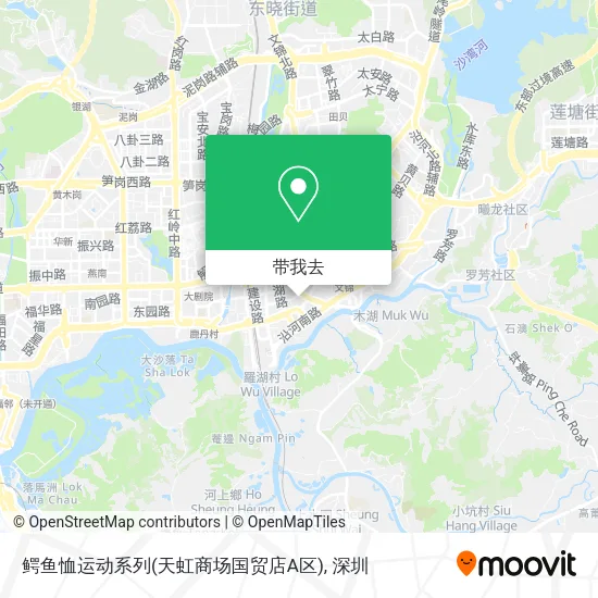 鳄鱼恤运动系列(天虹商场国贸店A区)地图