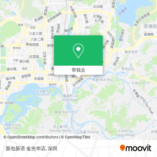面包新语 金光华店地图