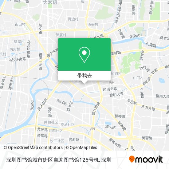 深圳图书馆城市街区自助图书馆125号机地图