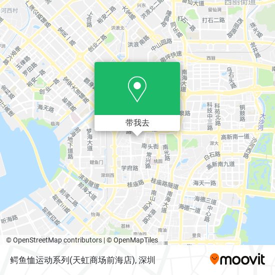 鳄鱼恤运动系列(天虹商场前海店)地图