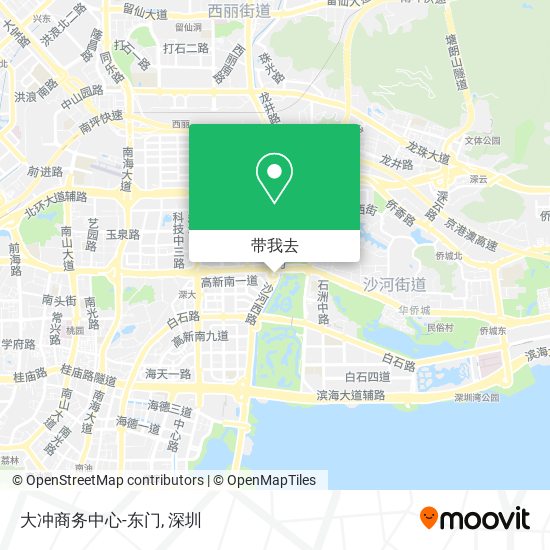 大冲商务中心-东门地图