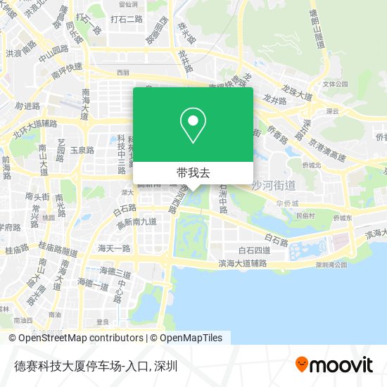 德赛科技大厦停车场-入口地图
