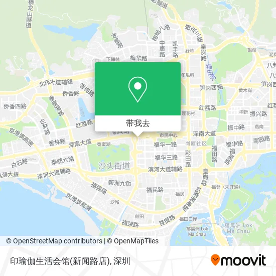 印瑜伽生活会馆(新闻路店)地图