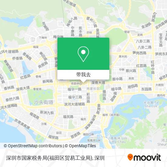 深圳市国家税务局(福田区贸易工业局)地图
