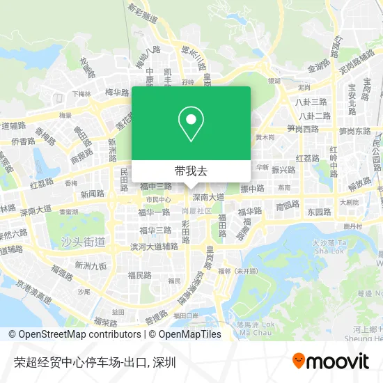 荣超经贸中心停车场-出口地图