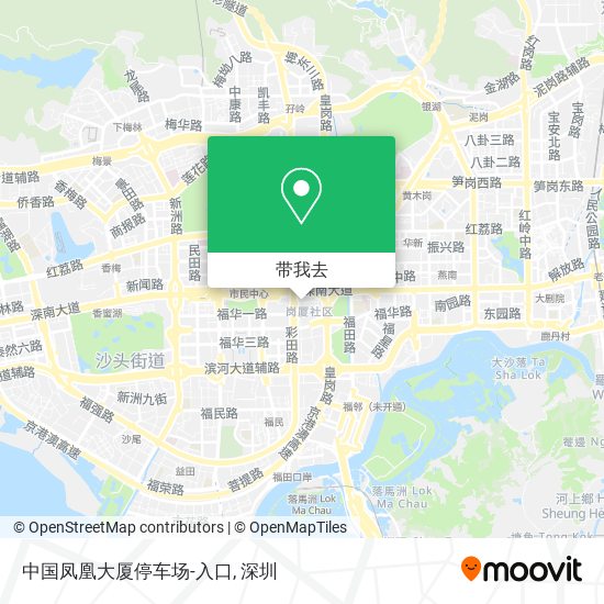中国凤凰大厦停车场-入口地图
