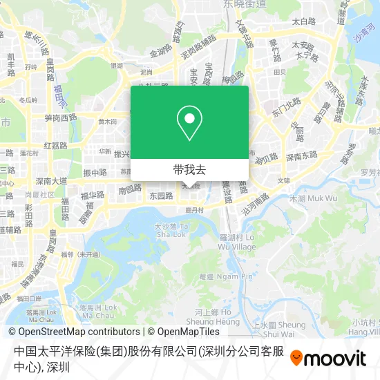 中国太平洋保险(集团)股份有限公司(深圳分公司客服中心)地图