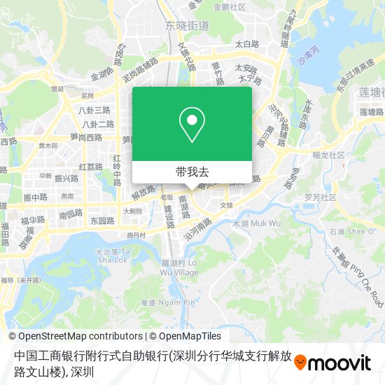 中国工商银行附行式自助银行(深圳分行华城支行解放路文山楼)地图