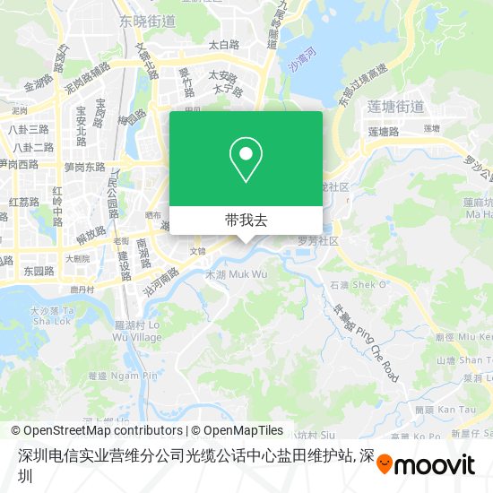 深圳电信实业营维分公司光缆公话中心盐田维护站地图