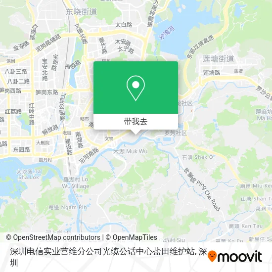 深圳电信实业营维分公司光缆公话中心盐田维护站地图