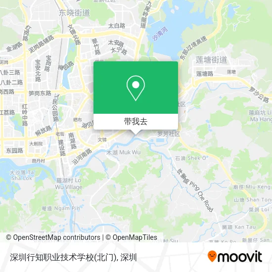 深圳行知职业技术学校(北门)地图