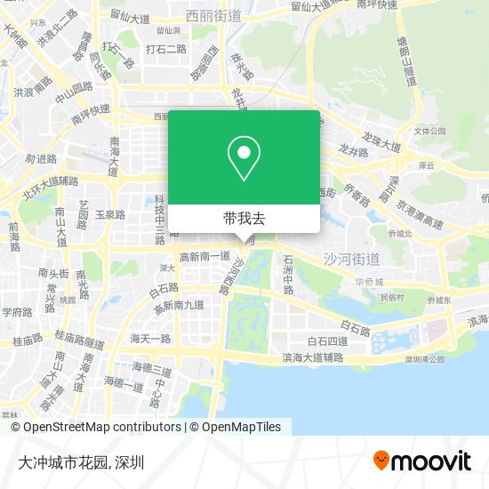 大冲城市花园地图