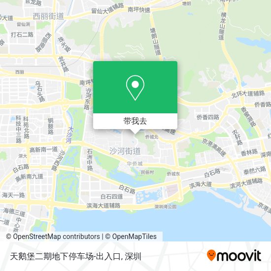 天鹅堡二期地下停车场-出入口地图