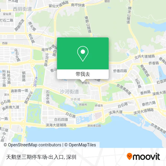 天鹅堡三期停车场-出入口地图