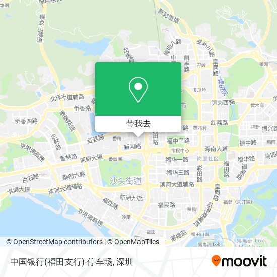 中国银行(福田支行)-停车场地图